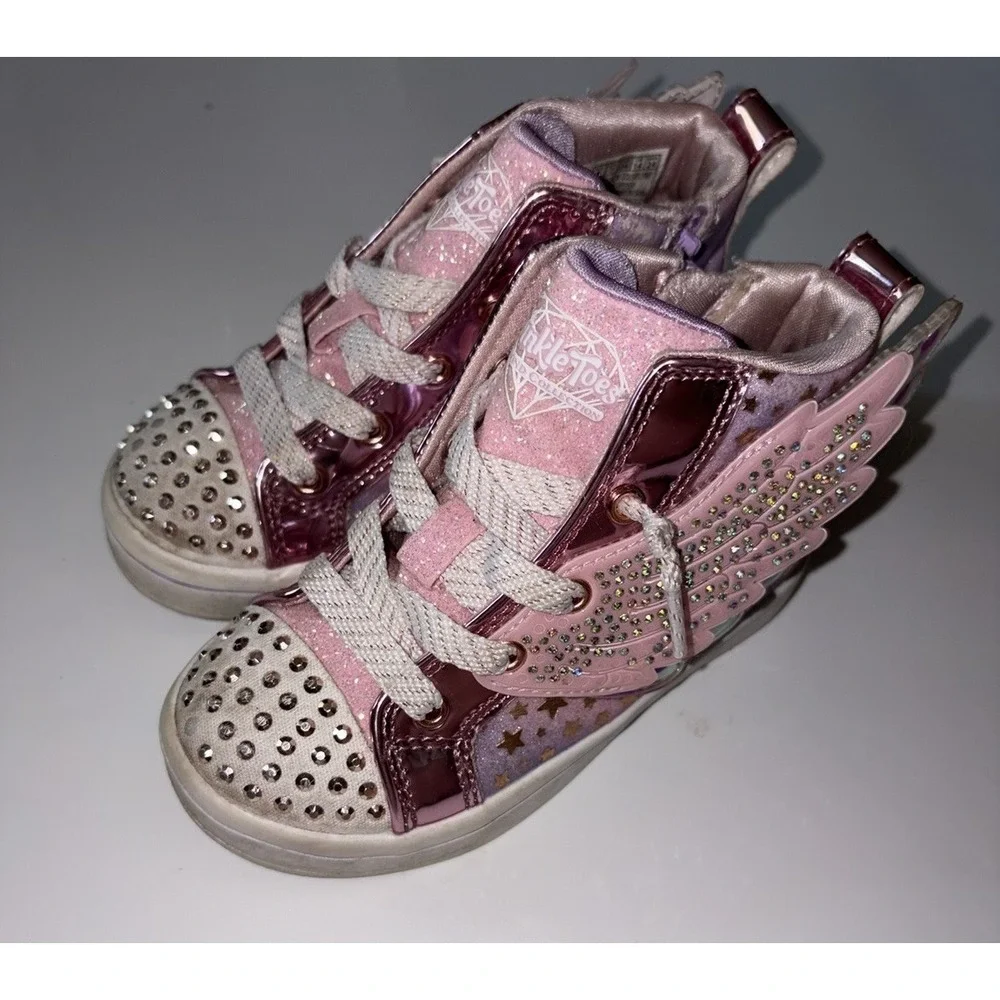 Skechers Little Kid TWI-Lites 2.0-Wingsical WIS Sneaker Size 8